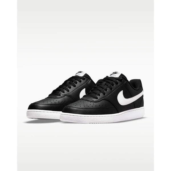 Nike Court Vision Low Next Nature Shoes - Black / Black / White