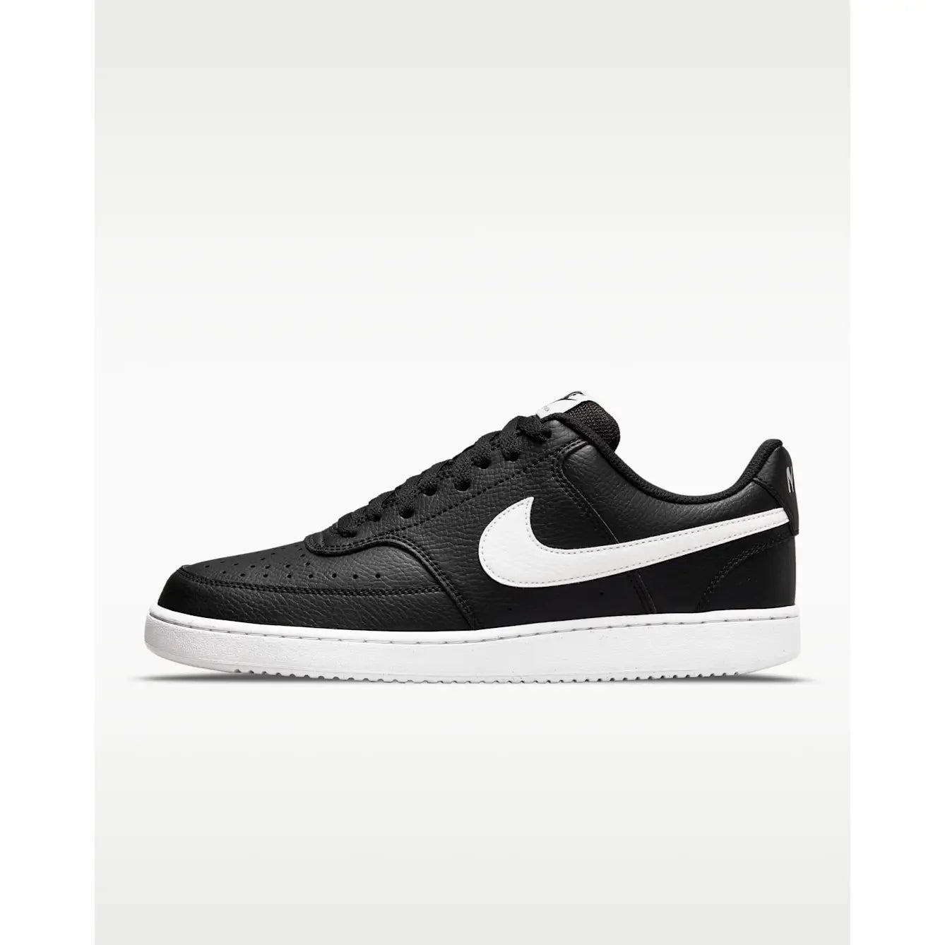 Nike Court Vision Low Next Nature Shoes - Black / Black / White
