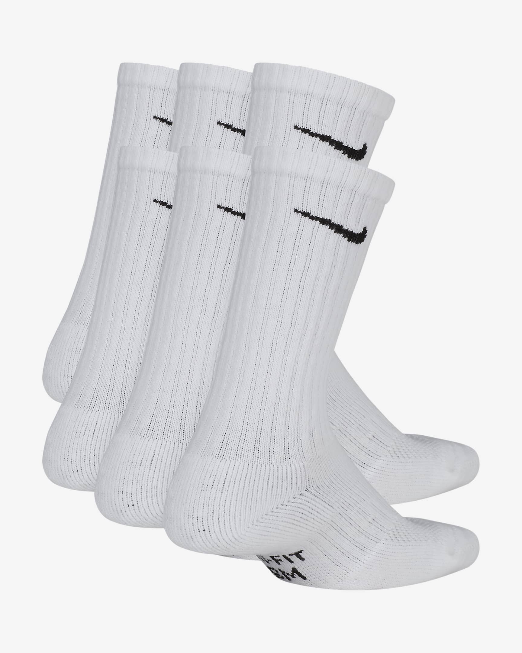 Nike Everyday Cushion Crew Youth 6-Pack Socks
