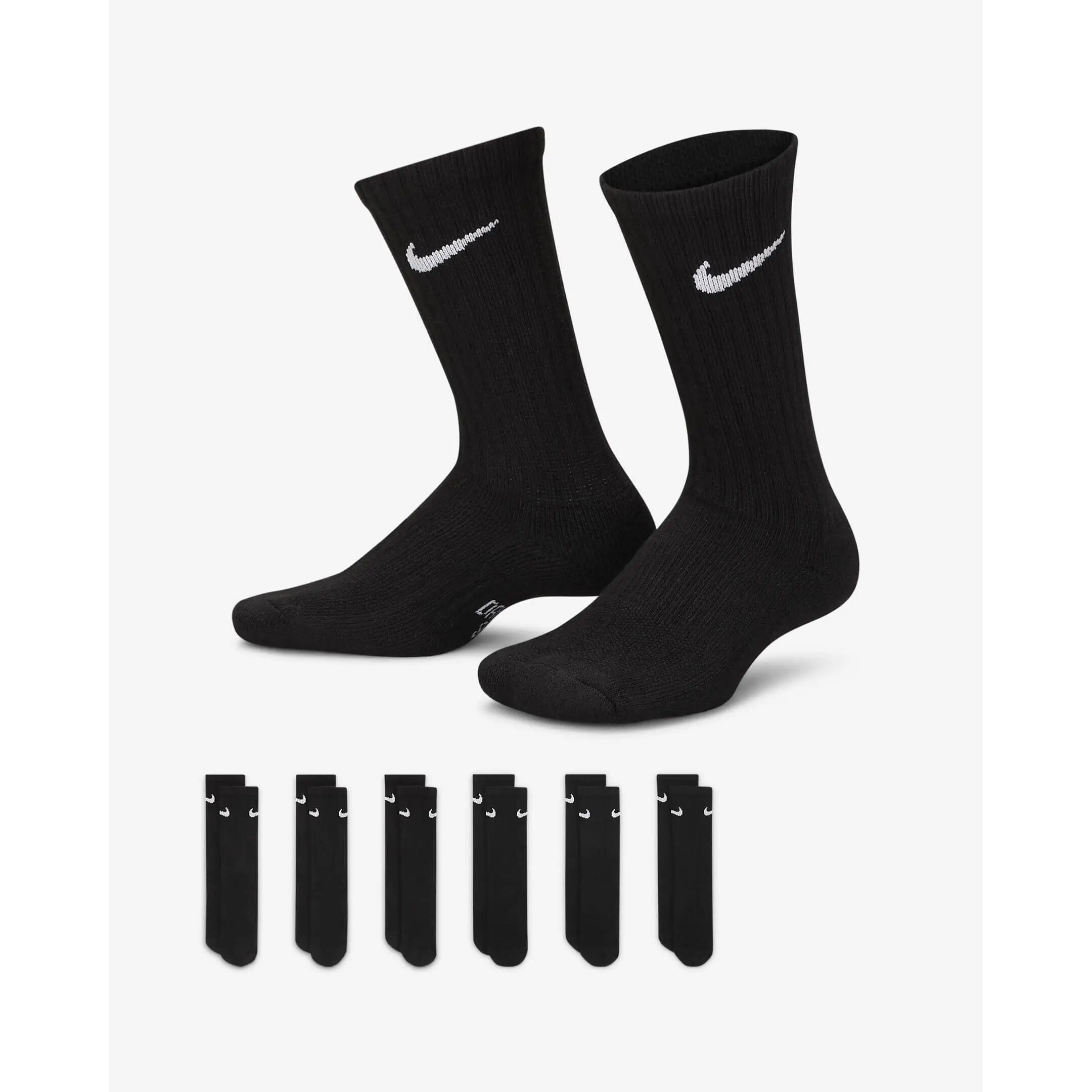 Nike Everyday Cushion Crew Youth 6-Pack Socks