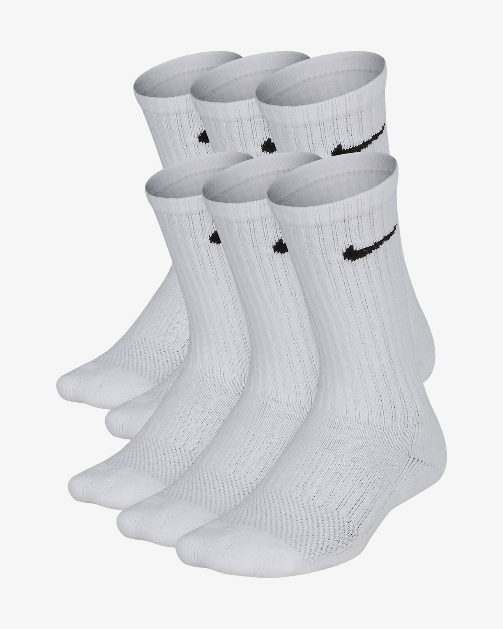 Nike Everyday Cushion Crew Youth 6-Pack Socks