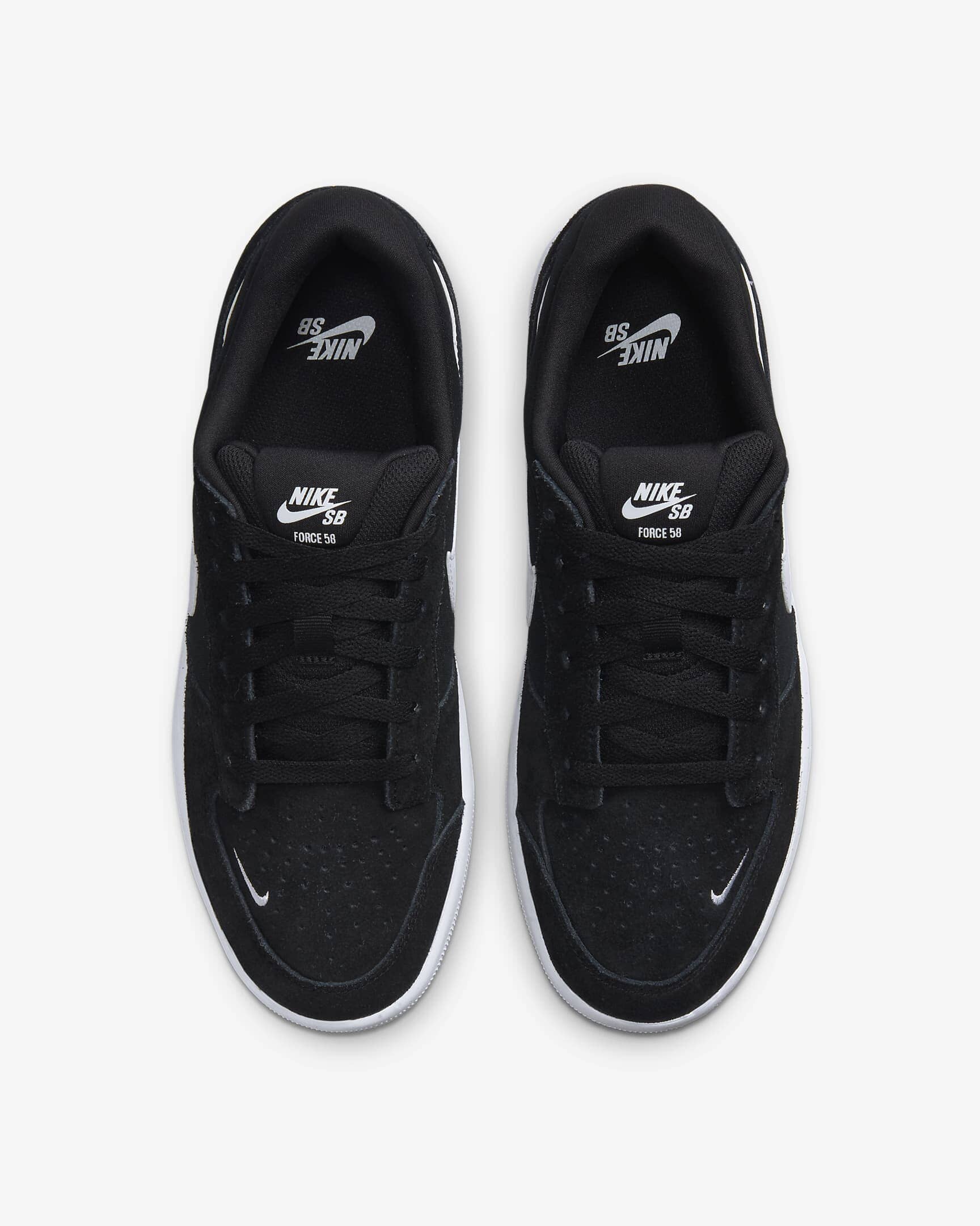 Nike SB Force 58 - Black / Black / White