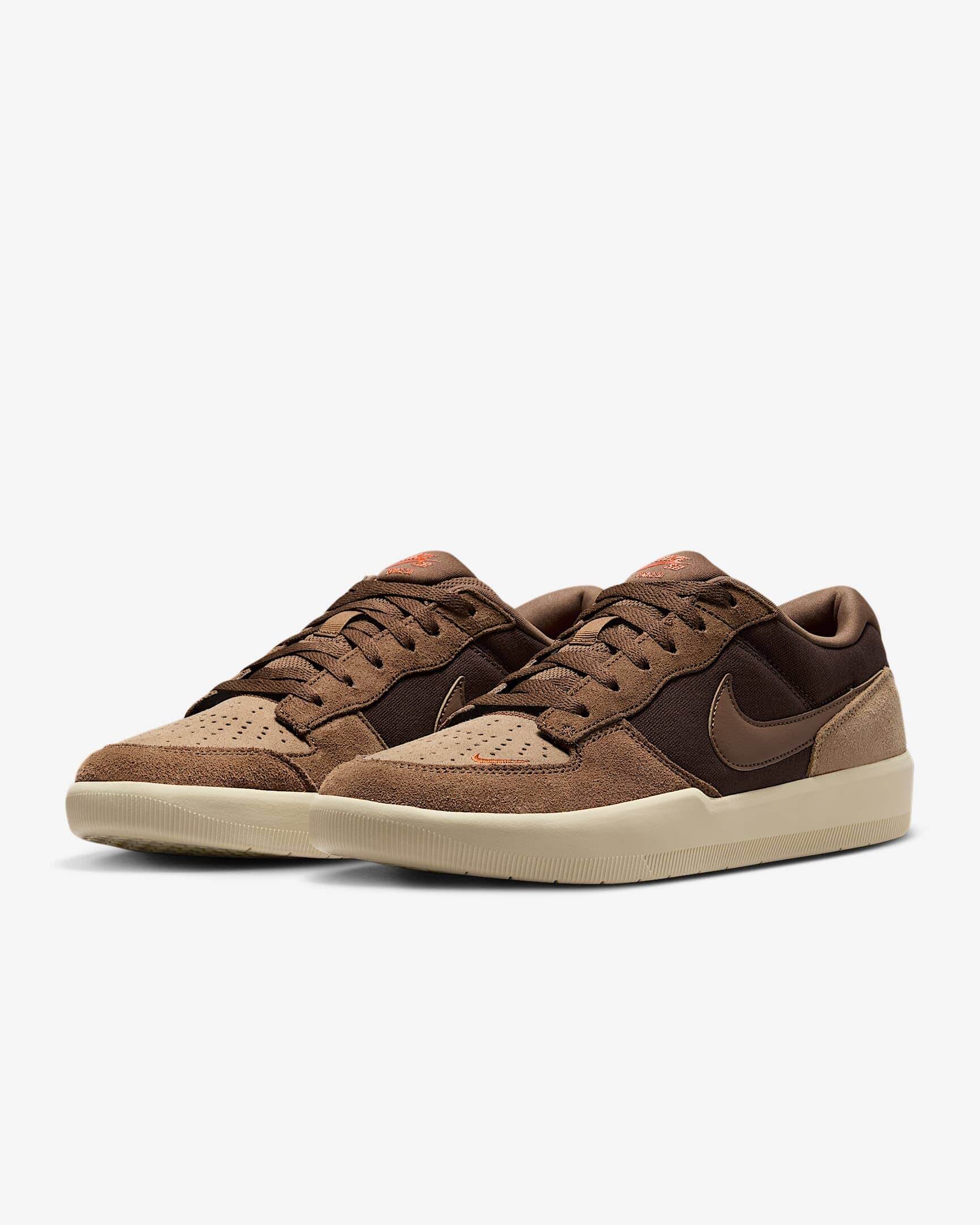 Nike SB Force 58 Shoes - Baroque Brown / Parachute Beige / Desert Khaki / Mosswood Brown