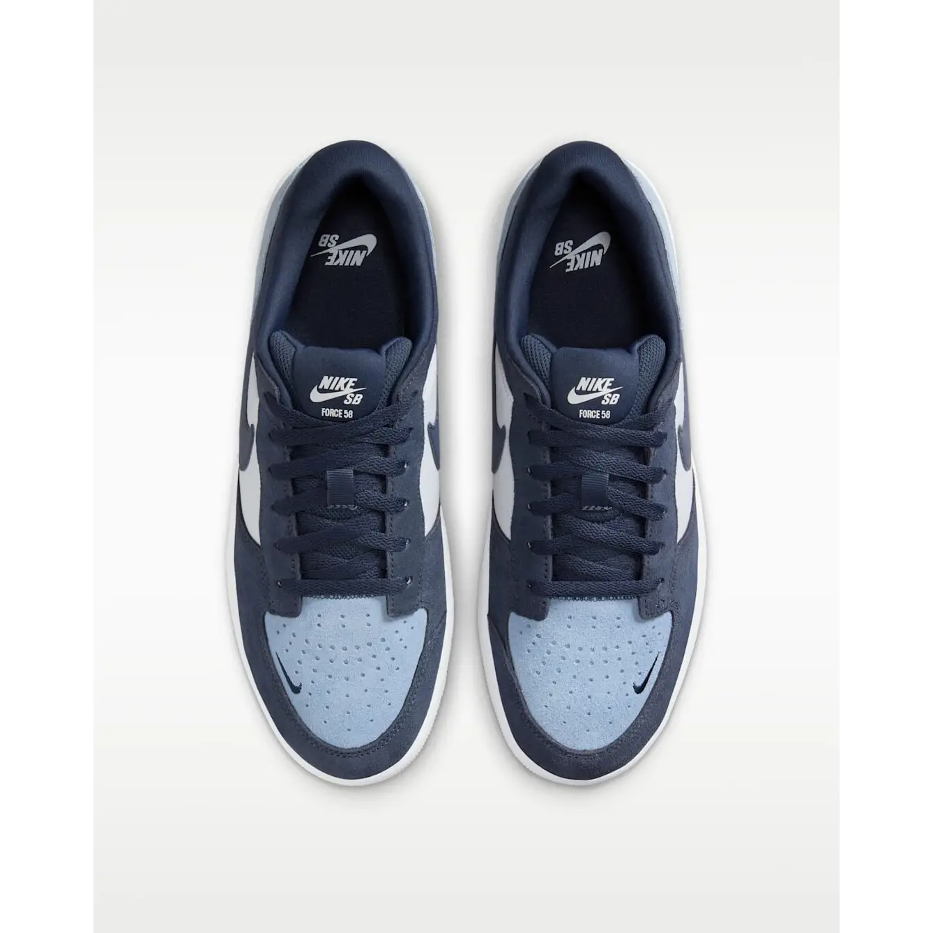 Nike SB Force 58 Shoes - Light Armory Blue / Photon Dust / White / Thunder Blue