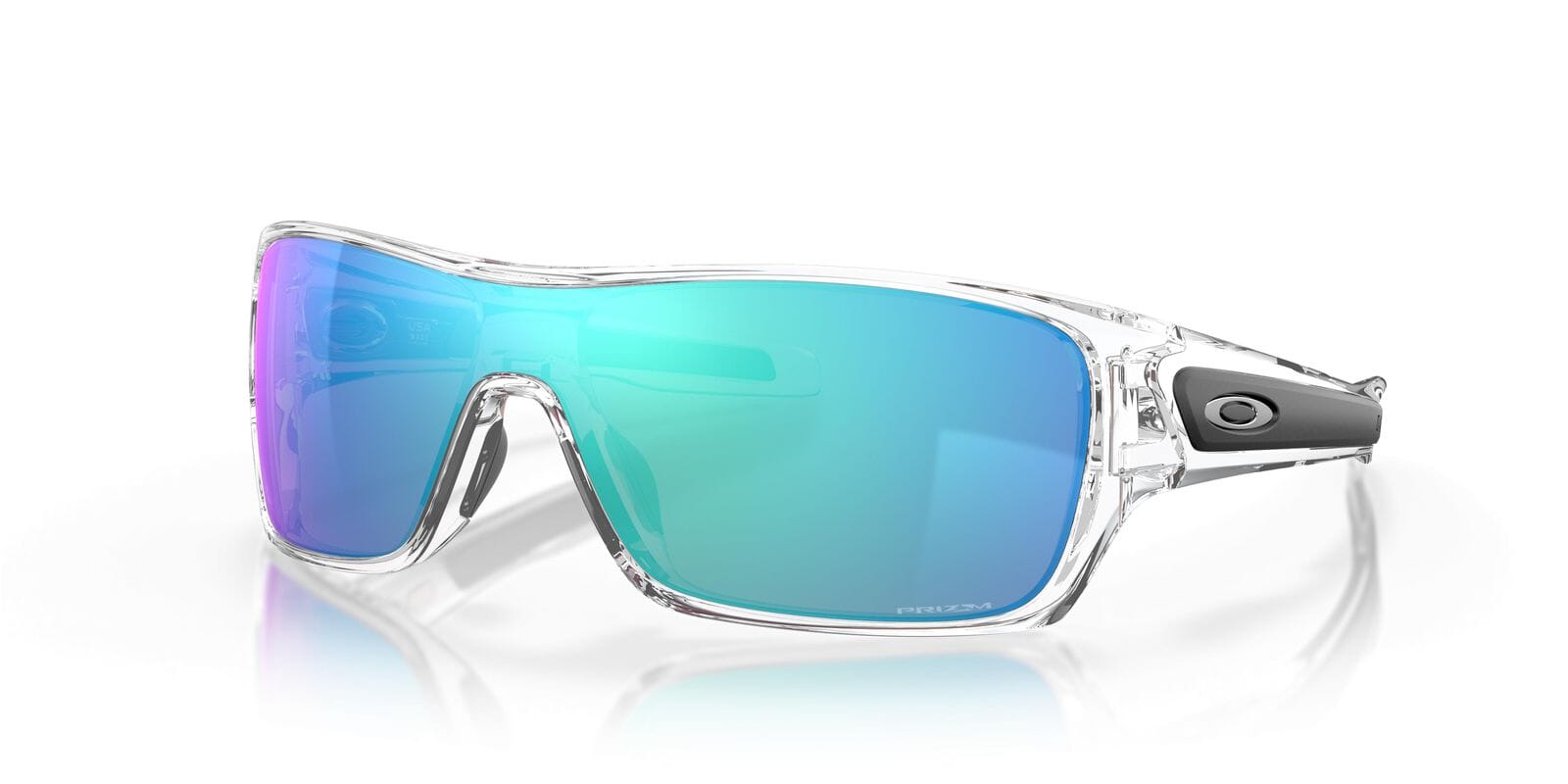 Oakley Turbine Rotor Sunglasses Polished Clear / Prizm Sapphire 