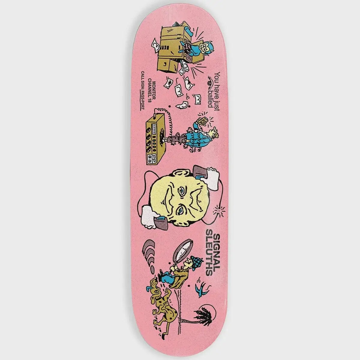 Passport Eyeball Series Signal Sleuths Skateboard Deck