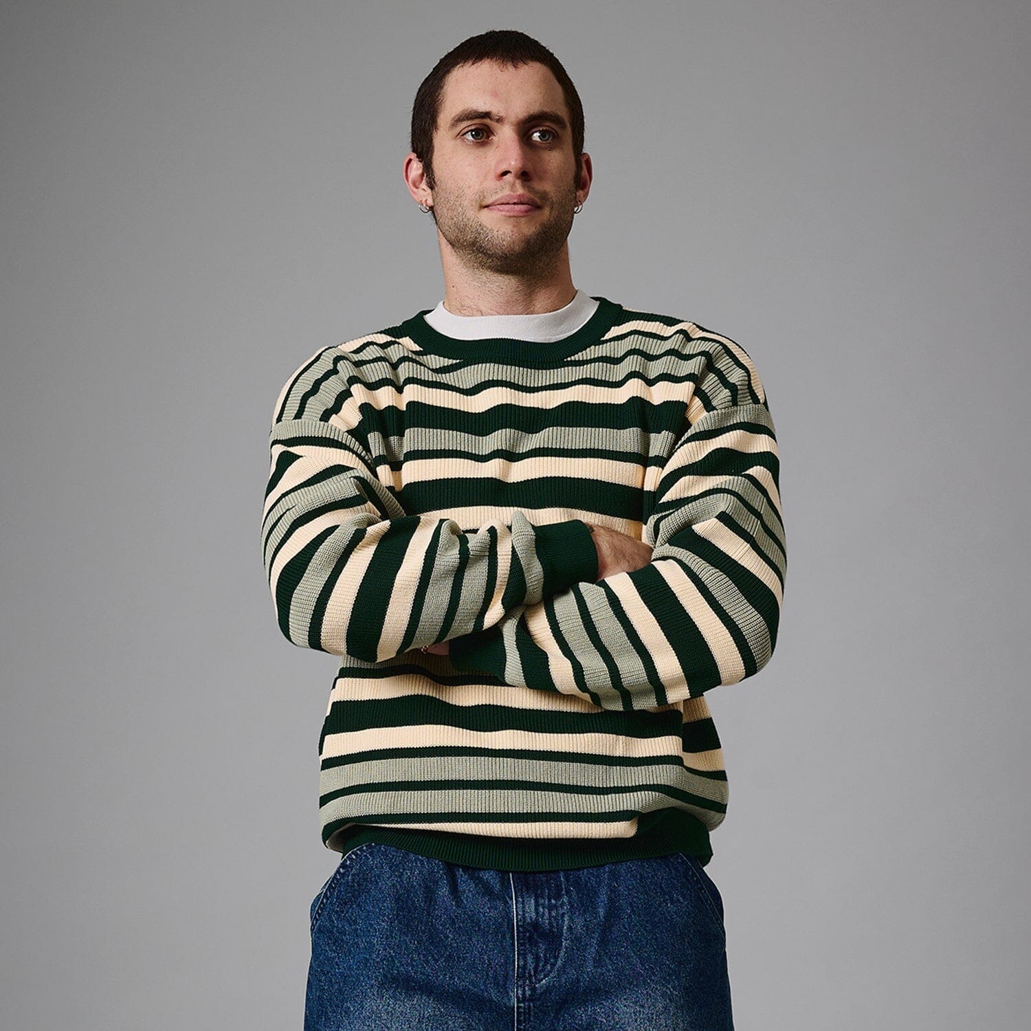 Passport Striped Organic Knit Sweater