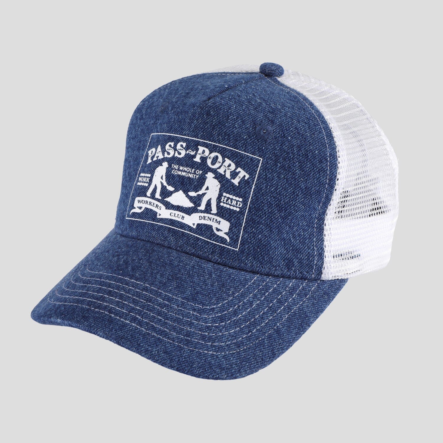 Passport Workers Club Denim Packers Trucker