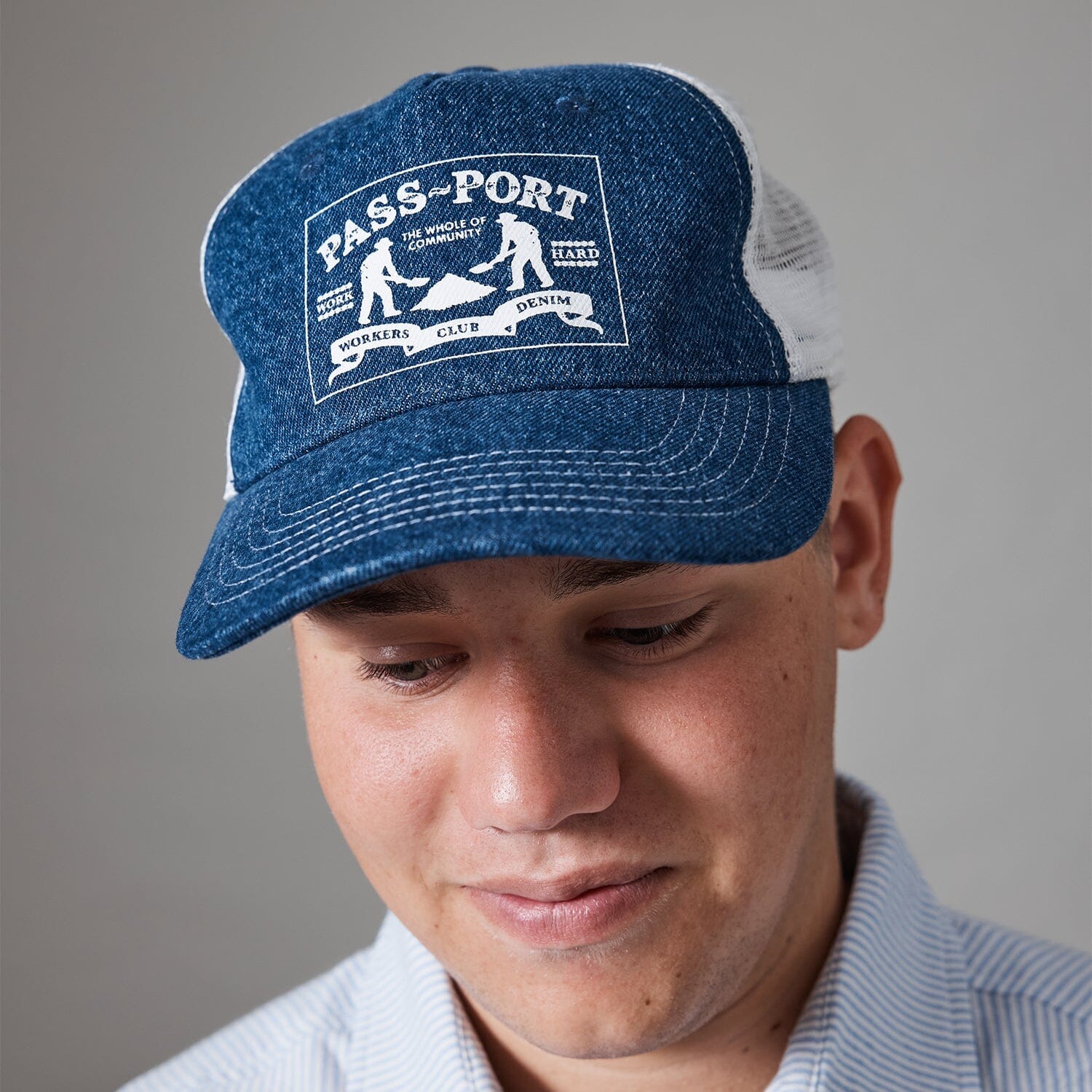 Passport Workers Club Denim Packers Trucker