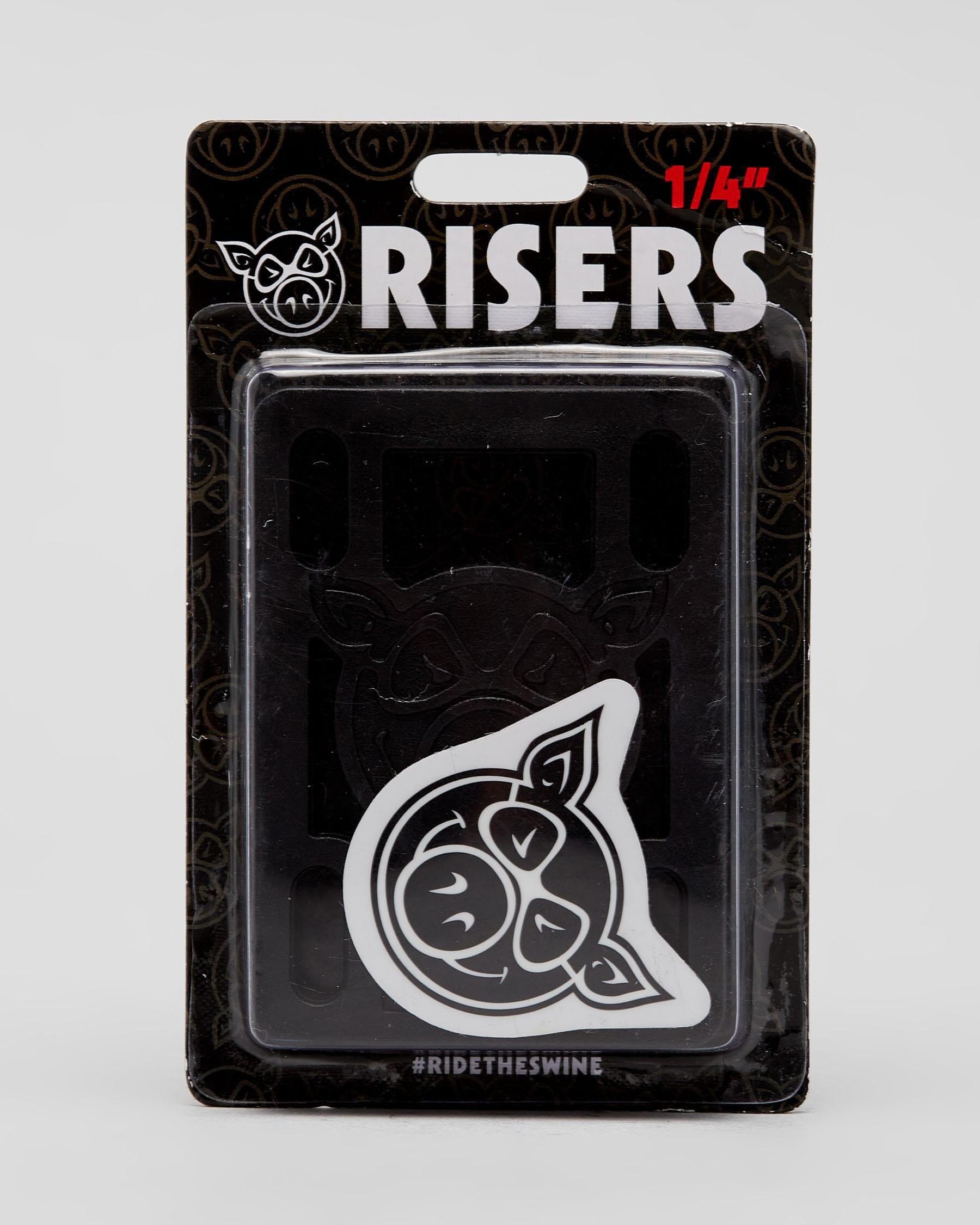 Pig Risers 1 / 4 Hard Black
