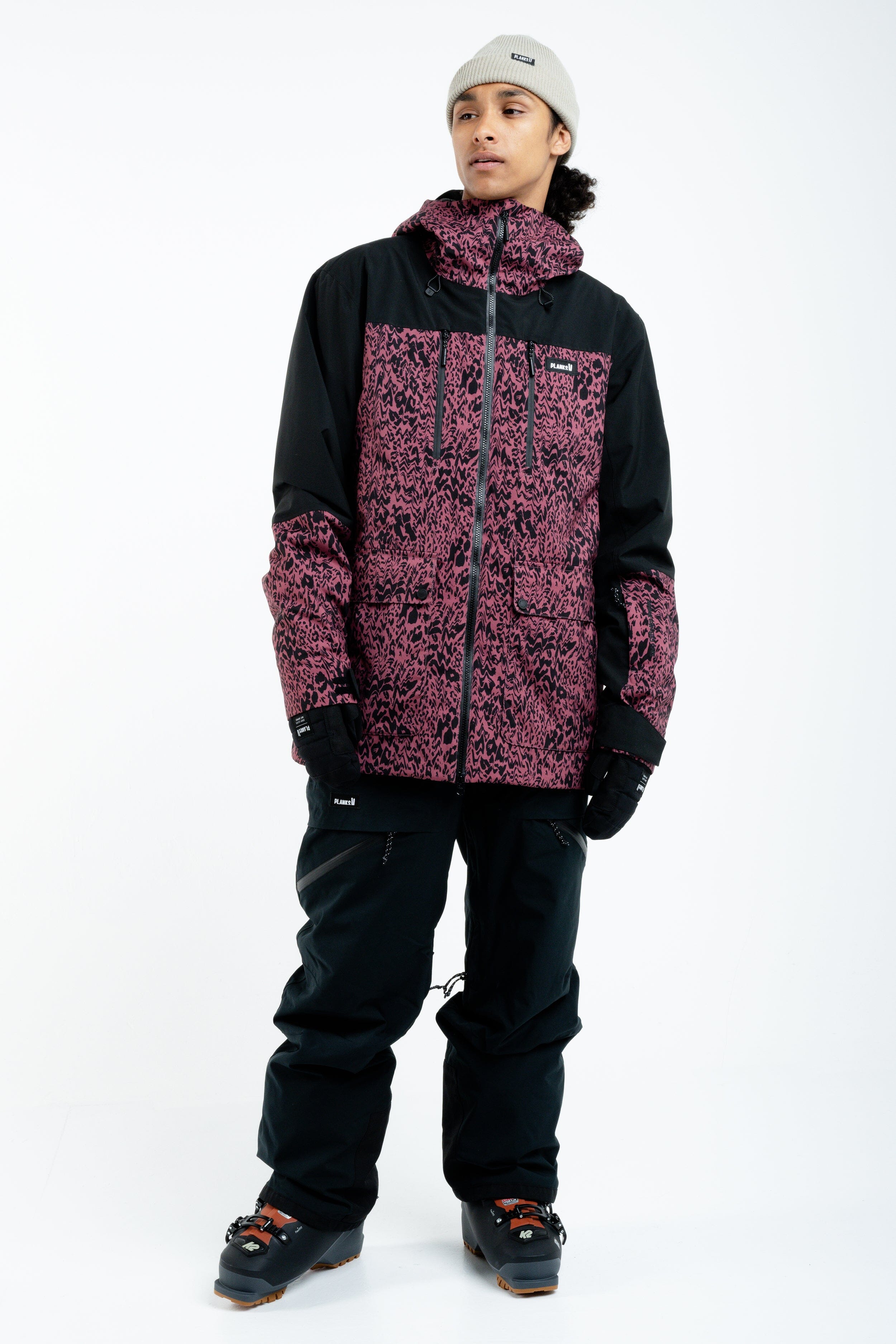 Planks Good Times Insulated Jacket Animal Clay Red XL 