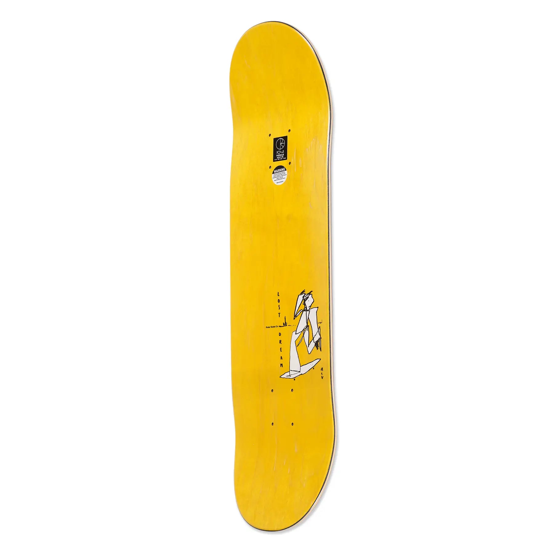 Polar Team Alv Soul Portrait Grey Skate Deck