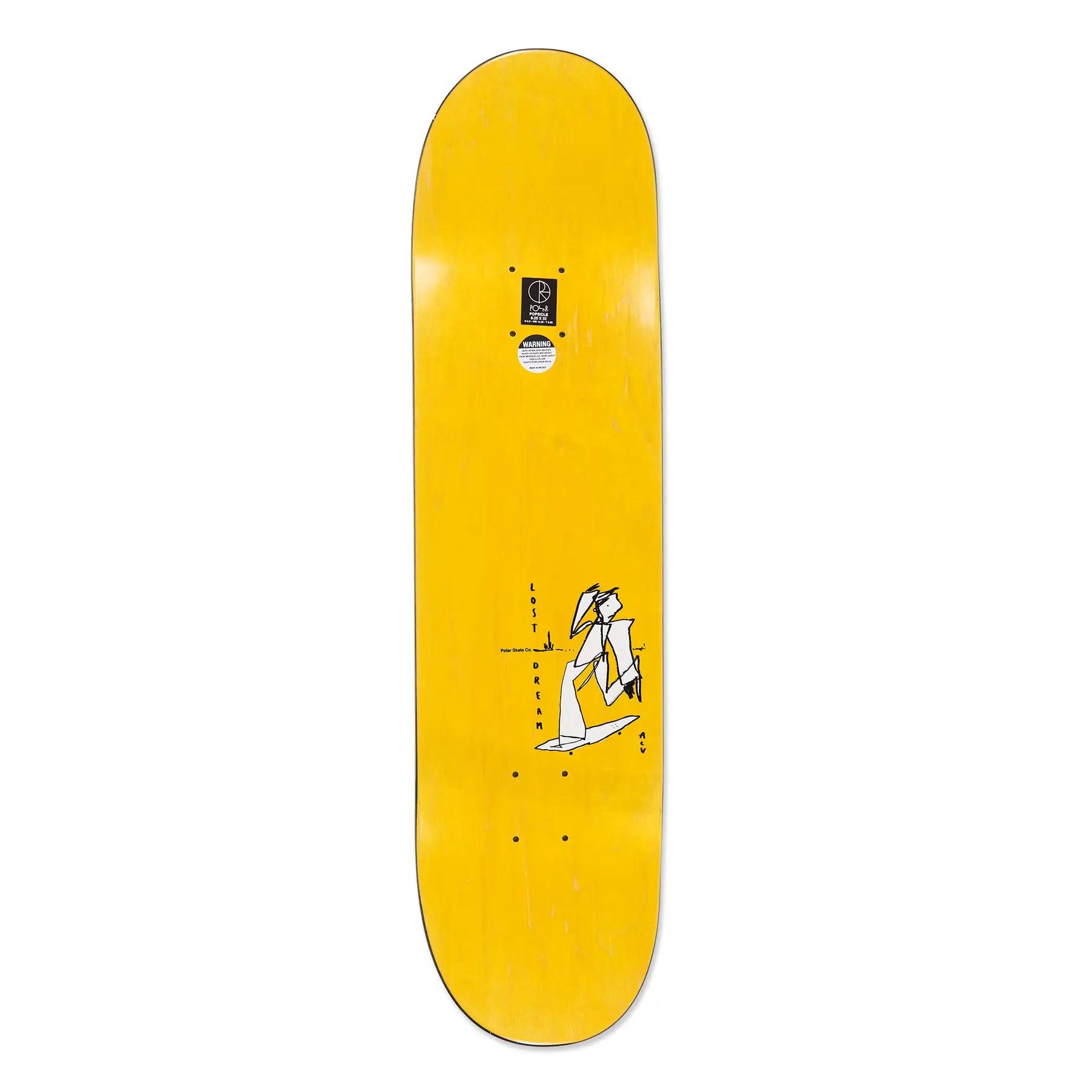 Polar Team Alv Soul Portrait Grey Skate Deck