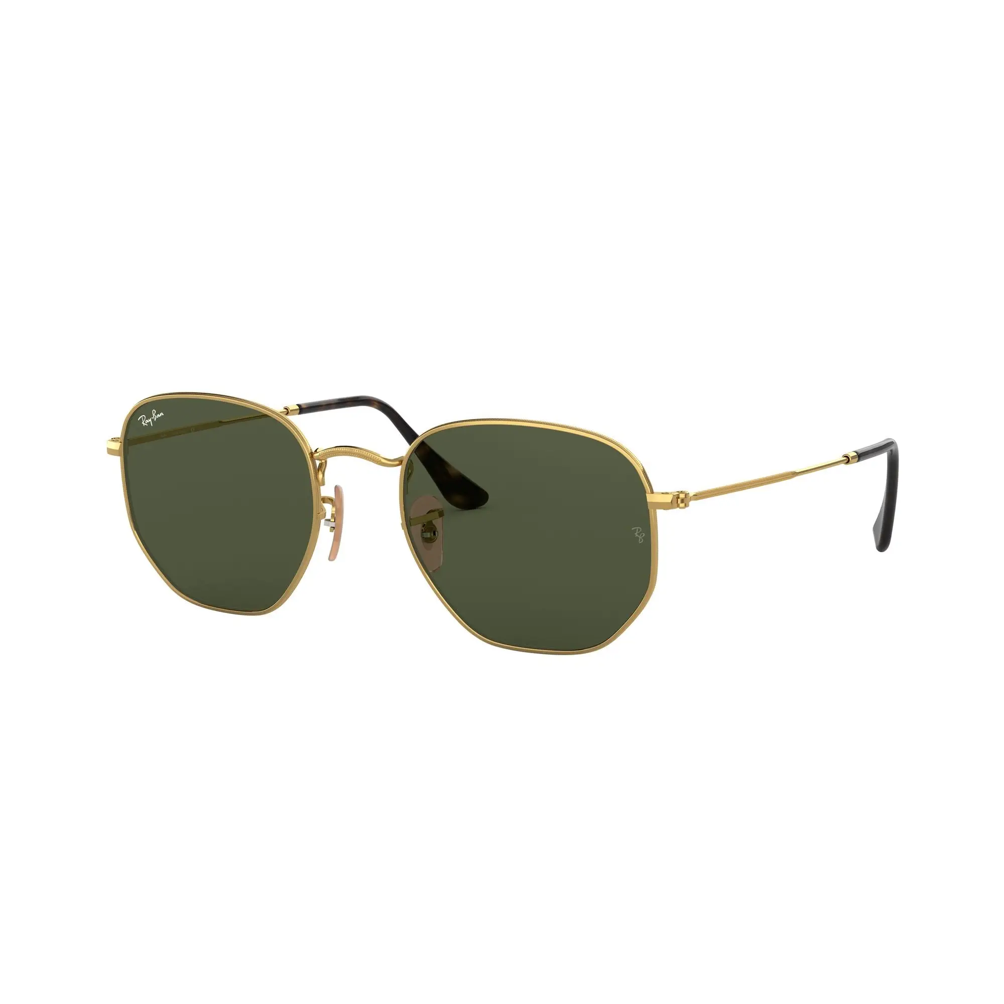 Ray-Ban Hexagonal Polarised Sunglasses Artisa / G15 Green Polarised - Standard 