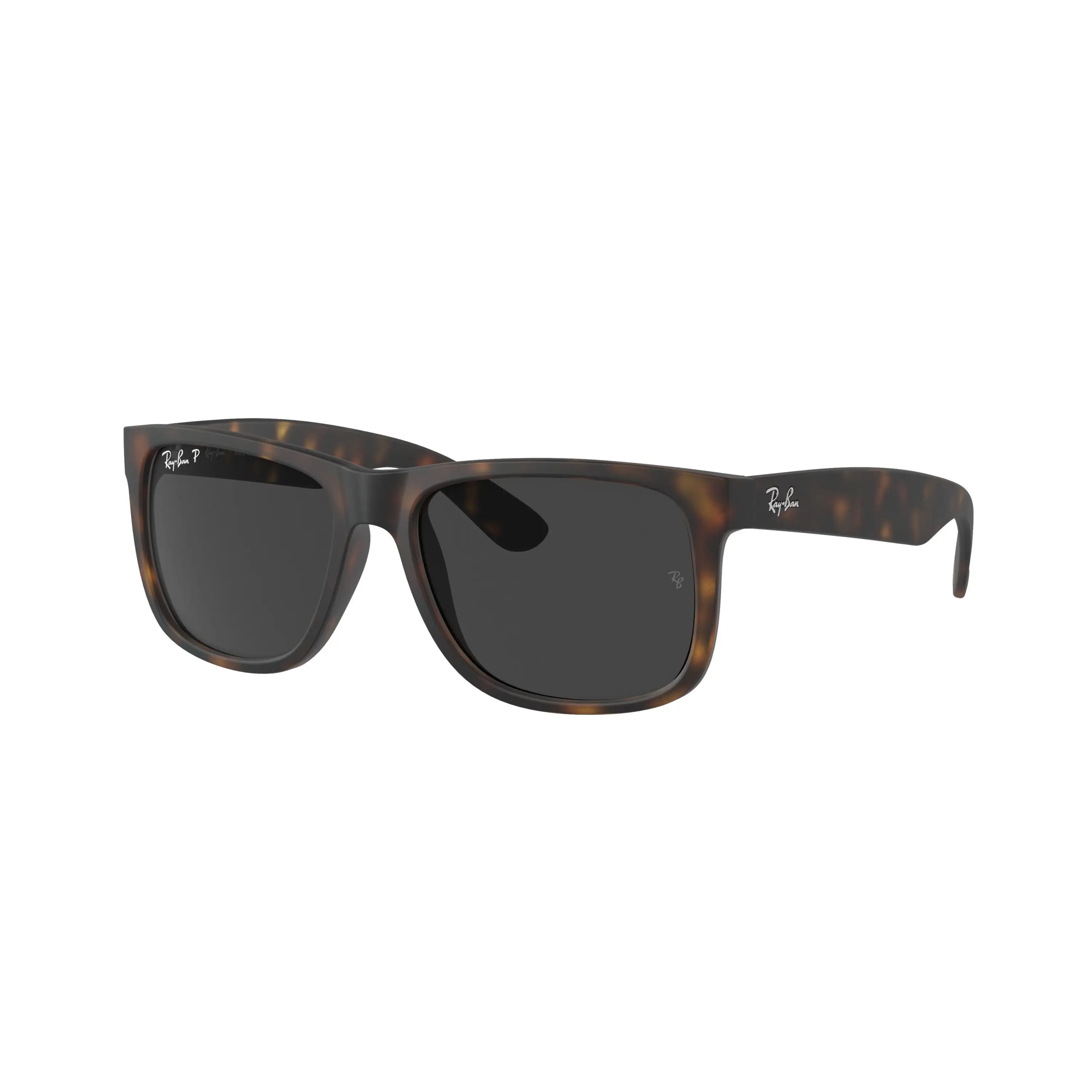 Ray-Ban Justin Rubber Polarised Sunglasses Havana / Dark Grey Polar 