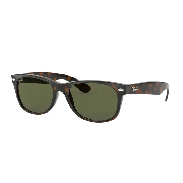 Ray-Ban New Wayfarer Sunglasses Havana w/ Green 