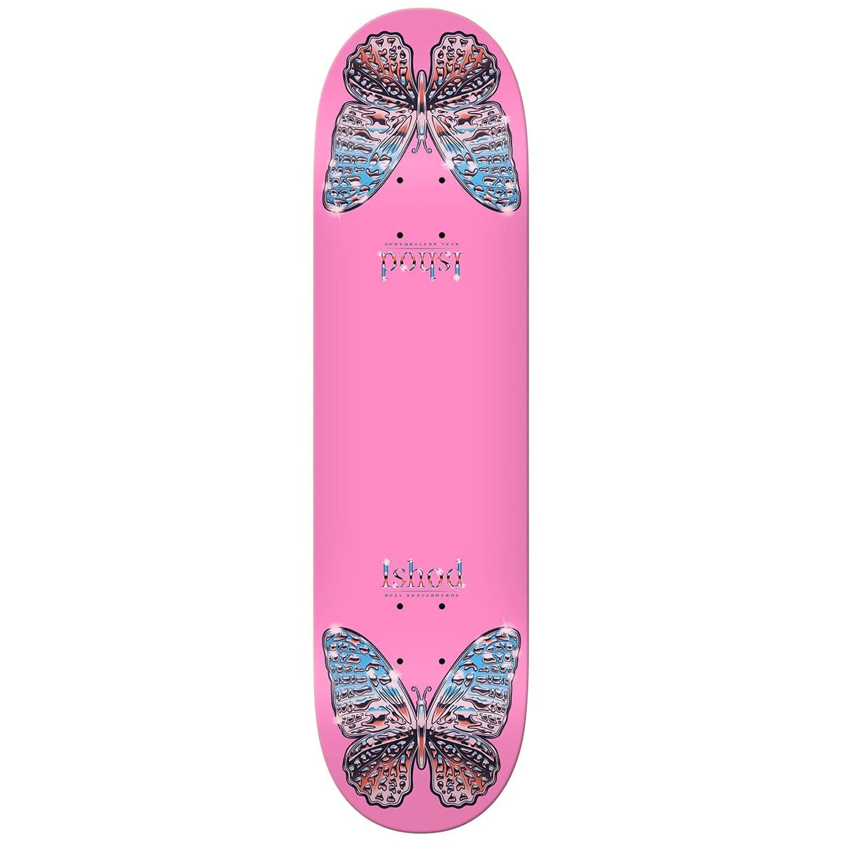 Real Ishod Mariposa Chrome Twin Skate Deck