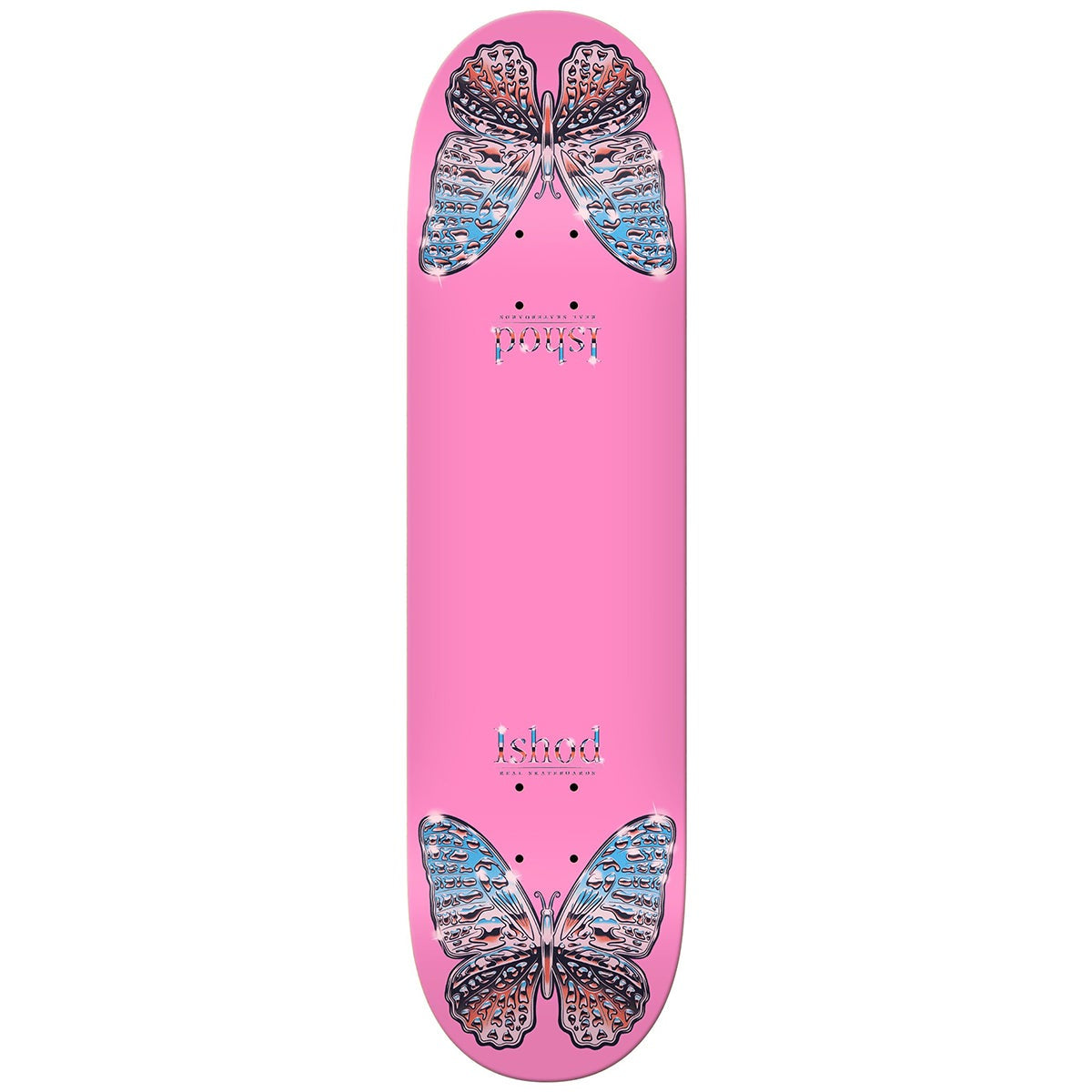 Real Ishod Mariposa Chrome Twin Skate Deck