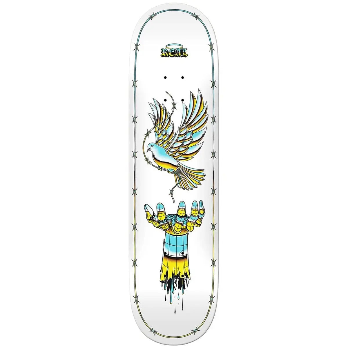 Real Team Synthetic Peace Skateboard Deck