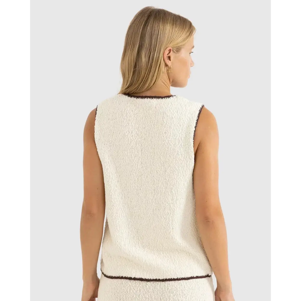 Rhythm Adele Contrast Longline Knit Vest