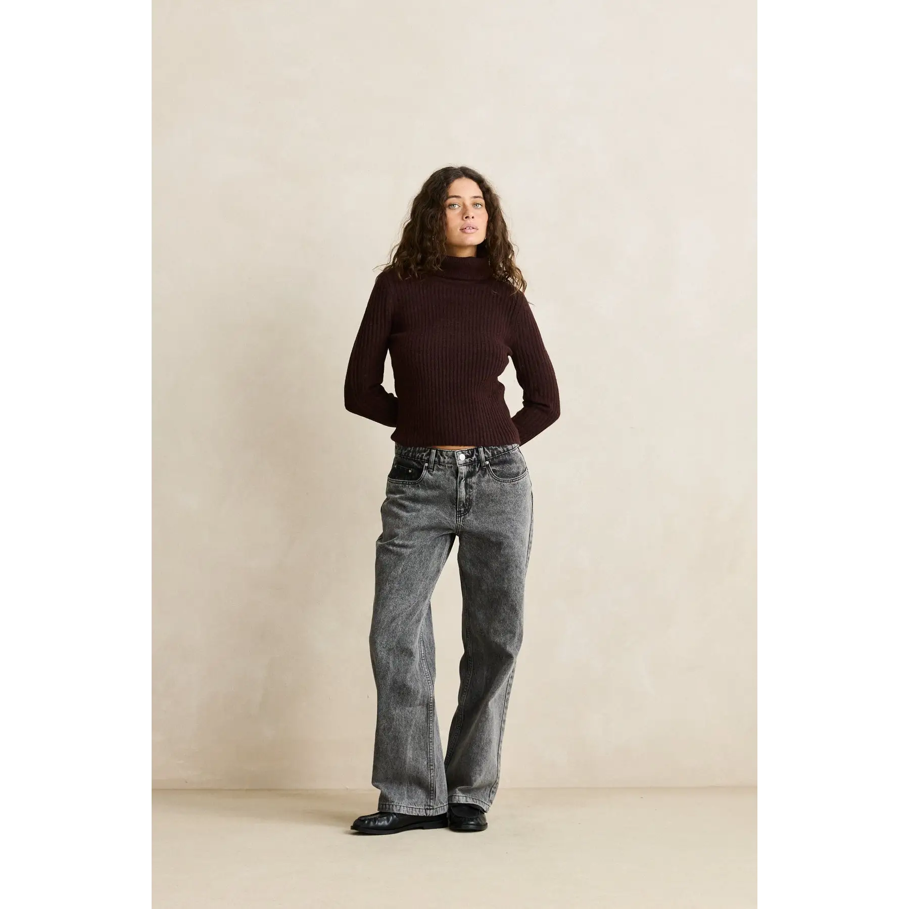 Rhythm Amara Rolled Neck Knit