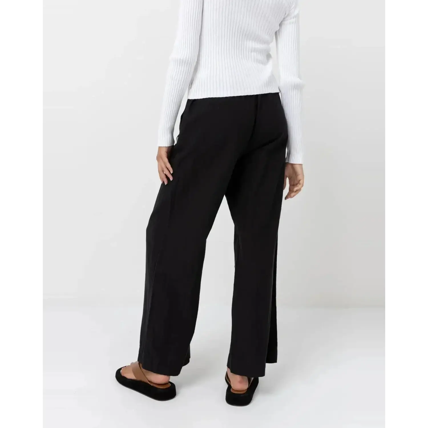 Rhythm Classic Drawstring Pants - Black