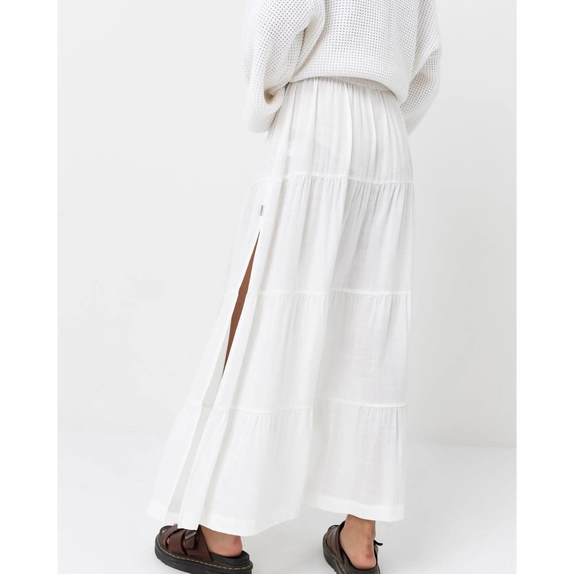Rhythm Classic Tiered Maxi Skirt