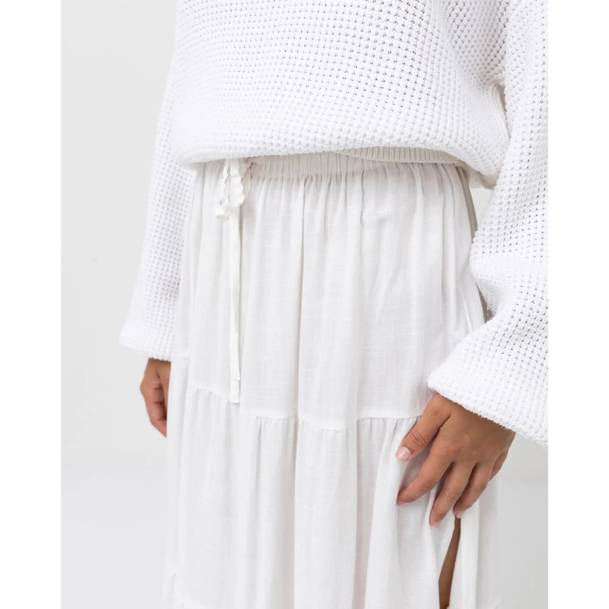 Rhythm Classic Tiered Maxi Skirt