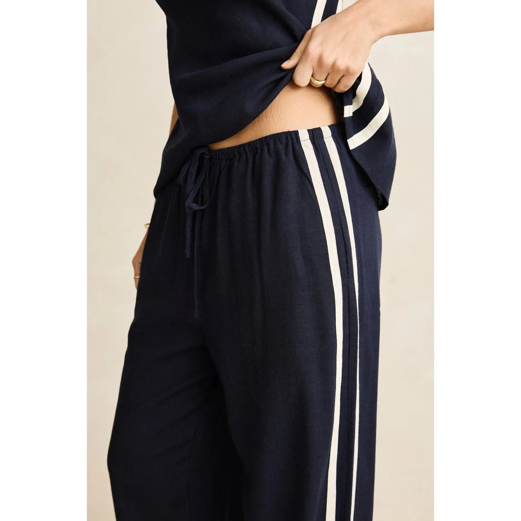Rhythm Contrast Linen Track Pants