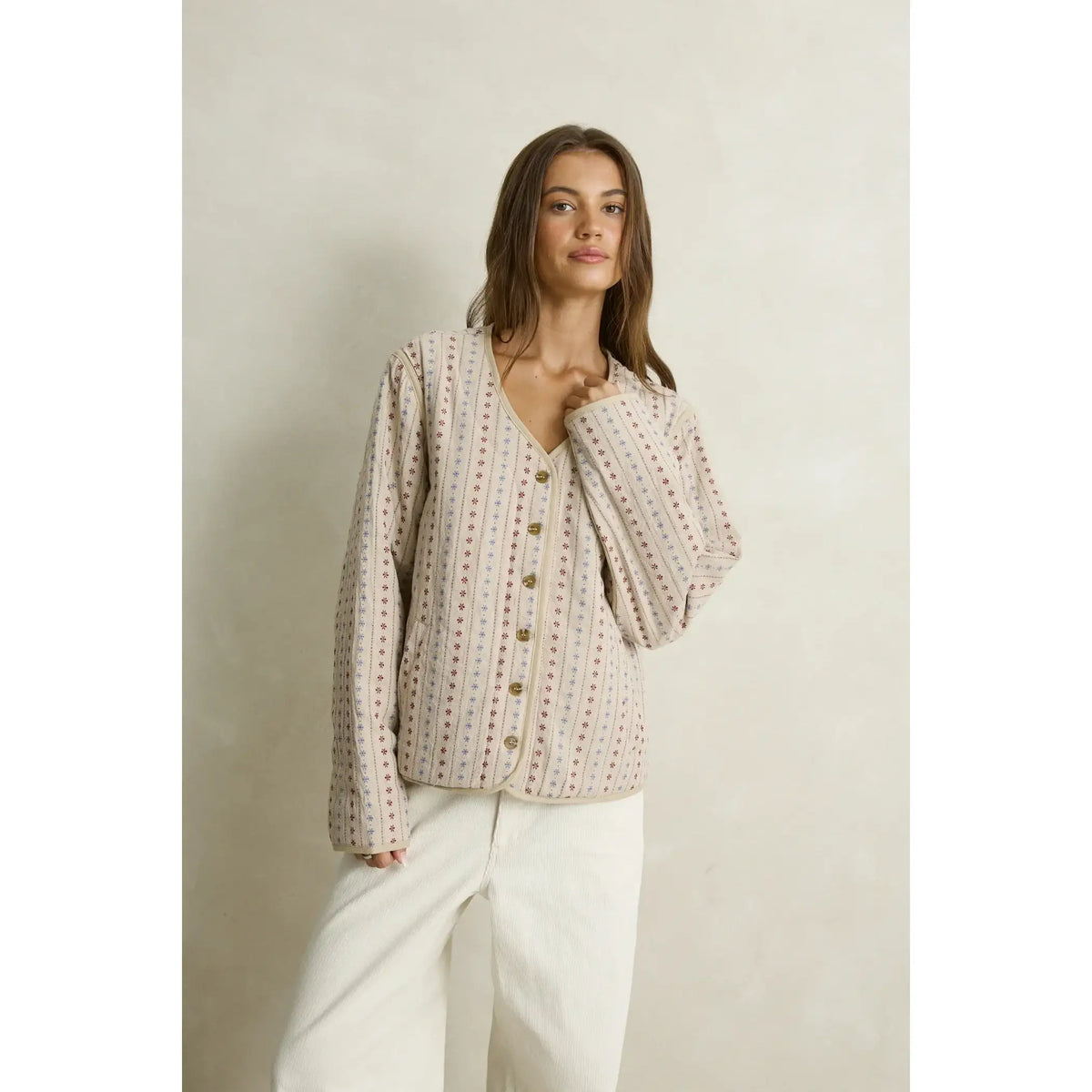 Rhythm Daisy Floral Quilted Jacket