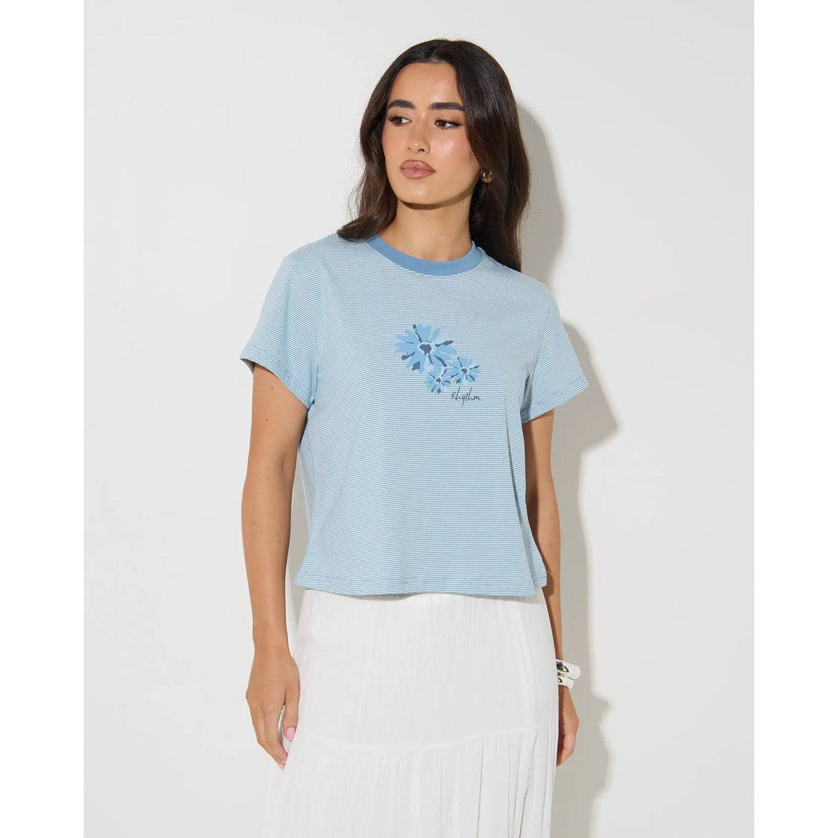 Rhythm Daisy Floral Stripe T-Shirt
