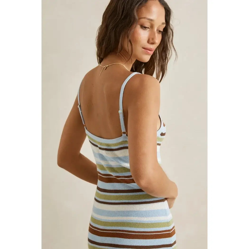 Rhythm Frankie Stripe Knit Mini Dress