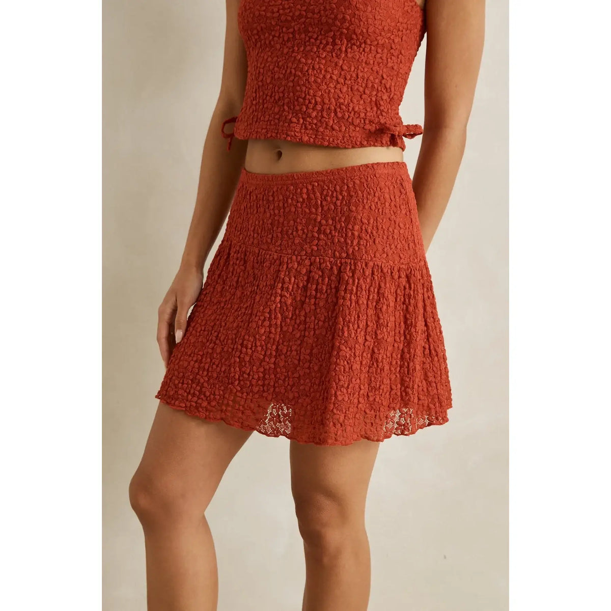 Rhythm Gigi Lace Mini Skirt
