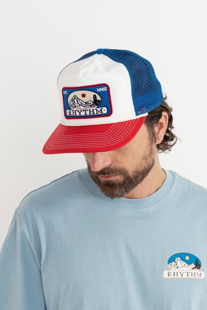 Rhythm Horizon Trucker Cap - Blue / Bone