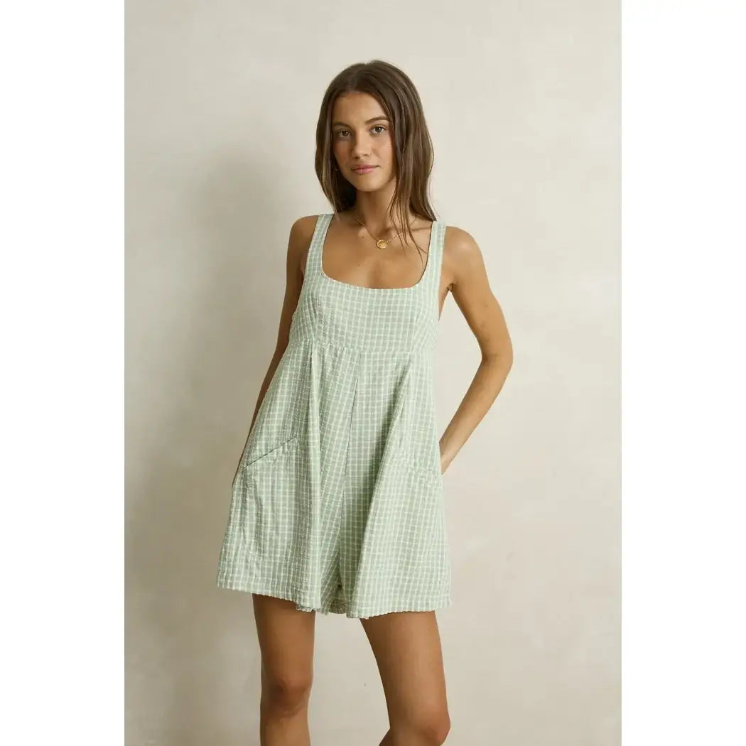 Rhythm Kirri Check Romper