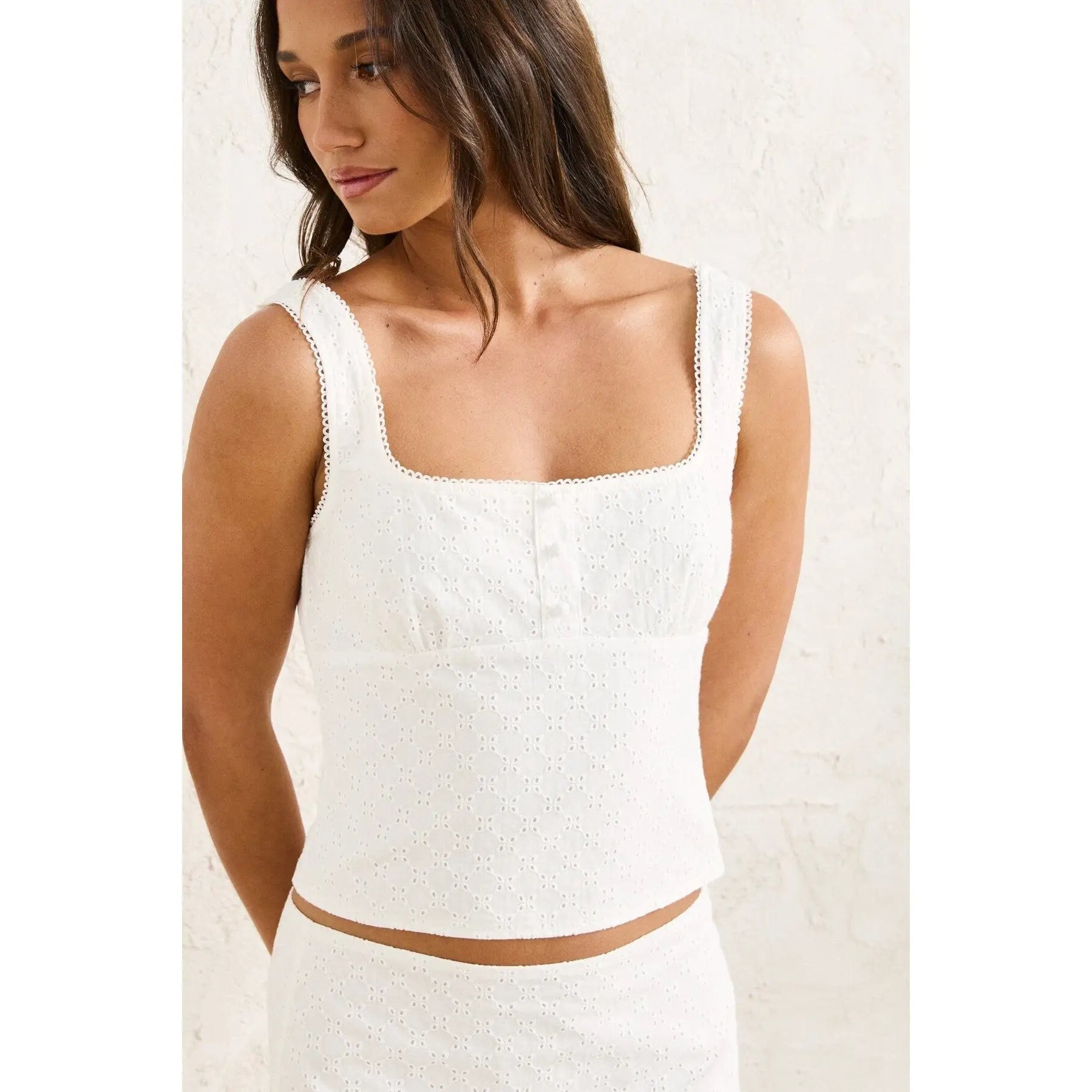 Rhythm Lia Broderie Top