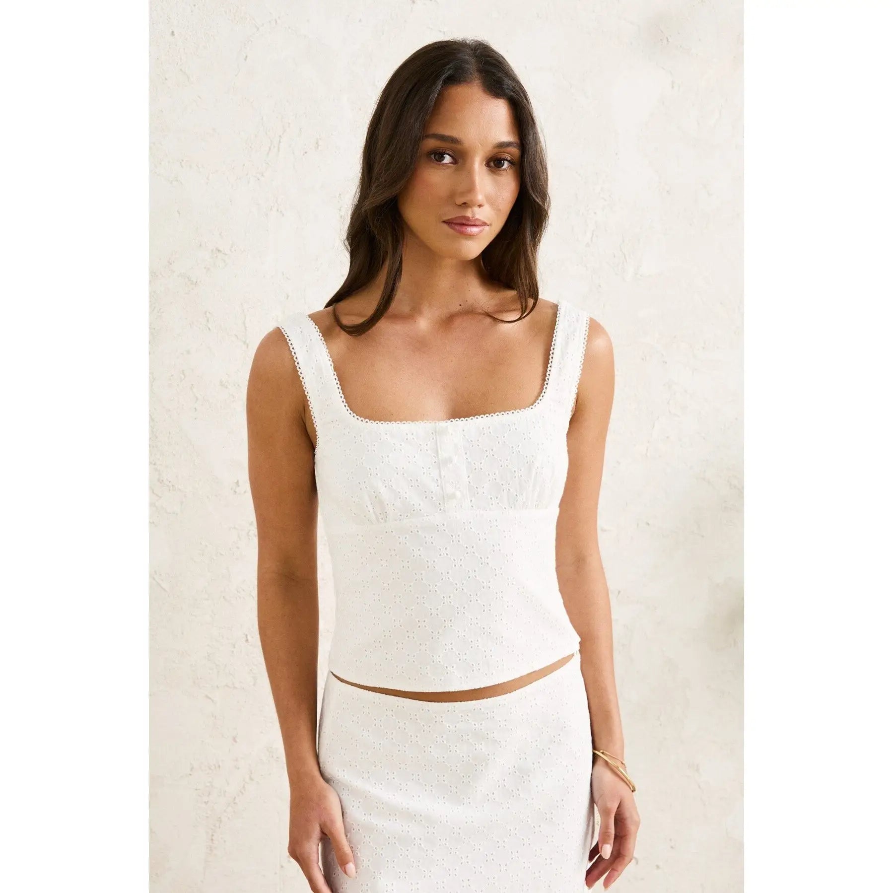 Rhythm Lia Broderie Top