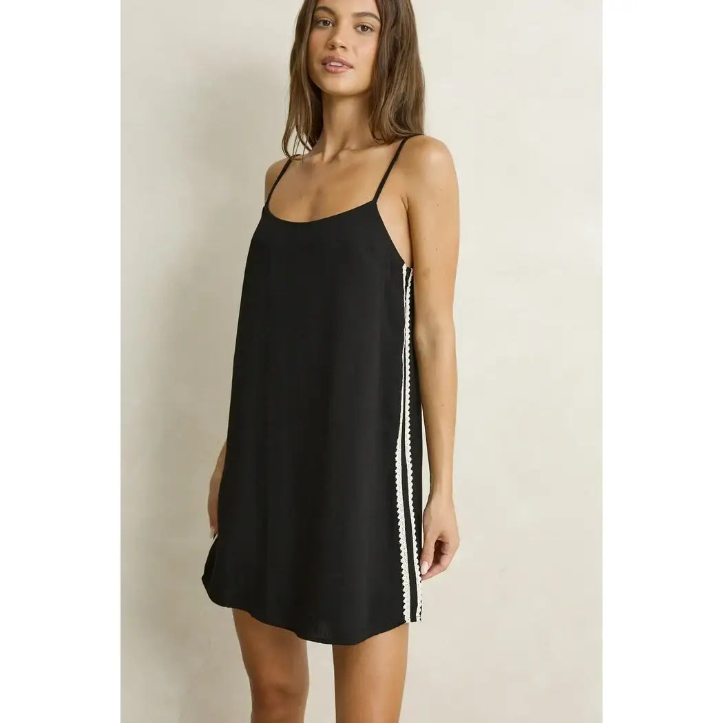 Rhythm Linen Lace Mini Dress