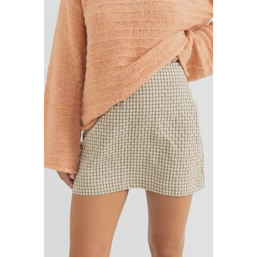 Rhythm Luca Check Mini Skirt