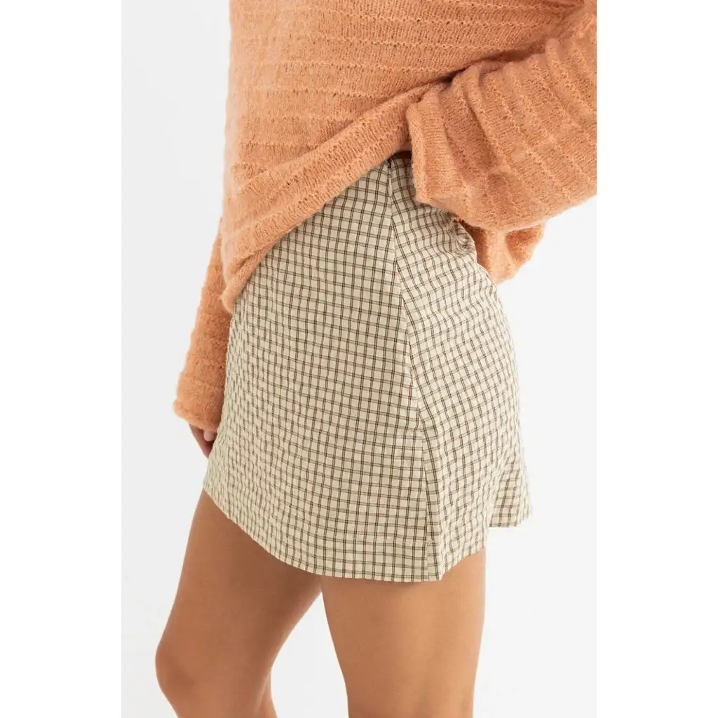 Rhythm Luca Check Mini Skirt