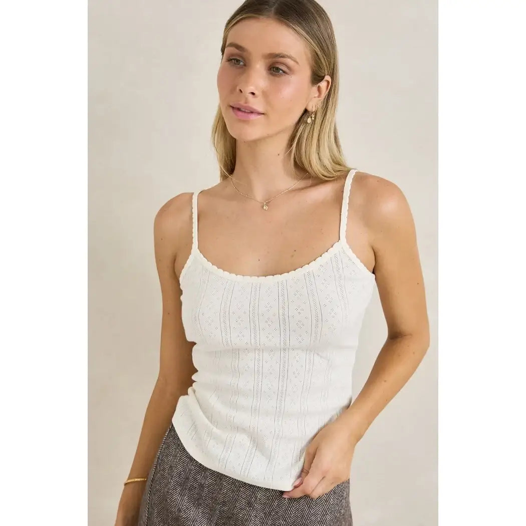 Rhythm Pointelle Tank