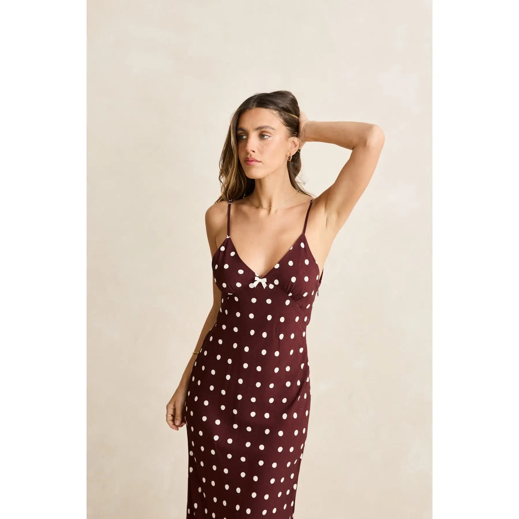Rhythm Polka Dot Bias Midi Dress