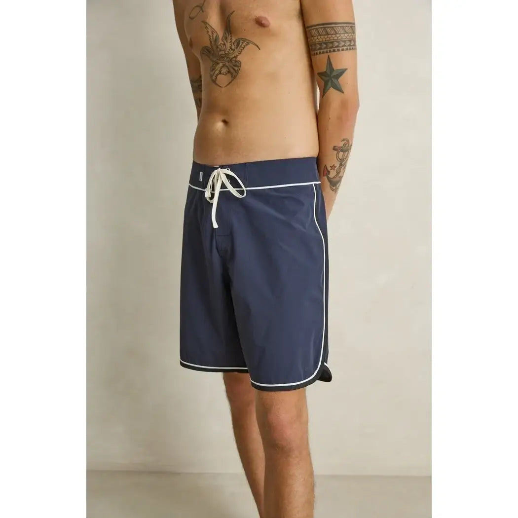 Rhythm Scalloped Stretch Trunk Boardshorts