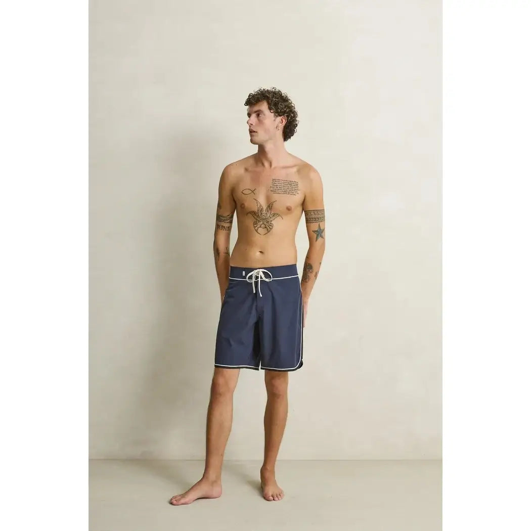 Rhythm Scalloped Stretch Trunk Boardshorts