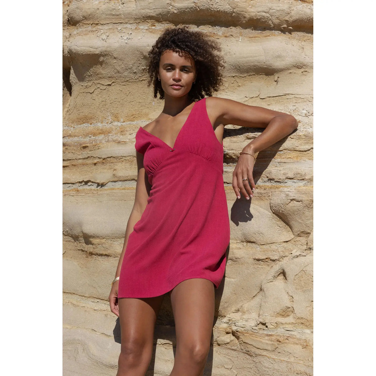 Rhythm Sunny Days Linen Mini Dress