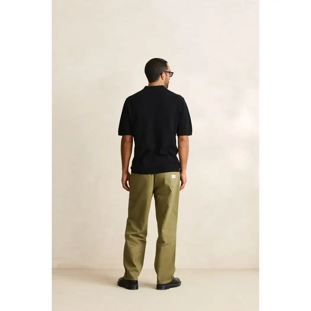 Rhythm Textured Knit Johnny Polo