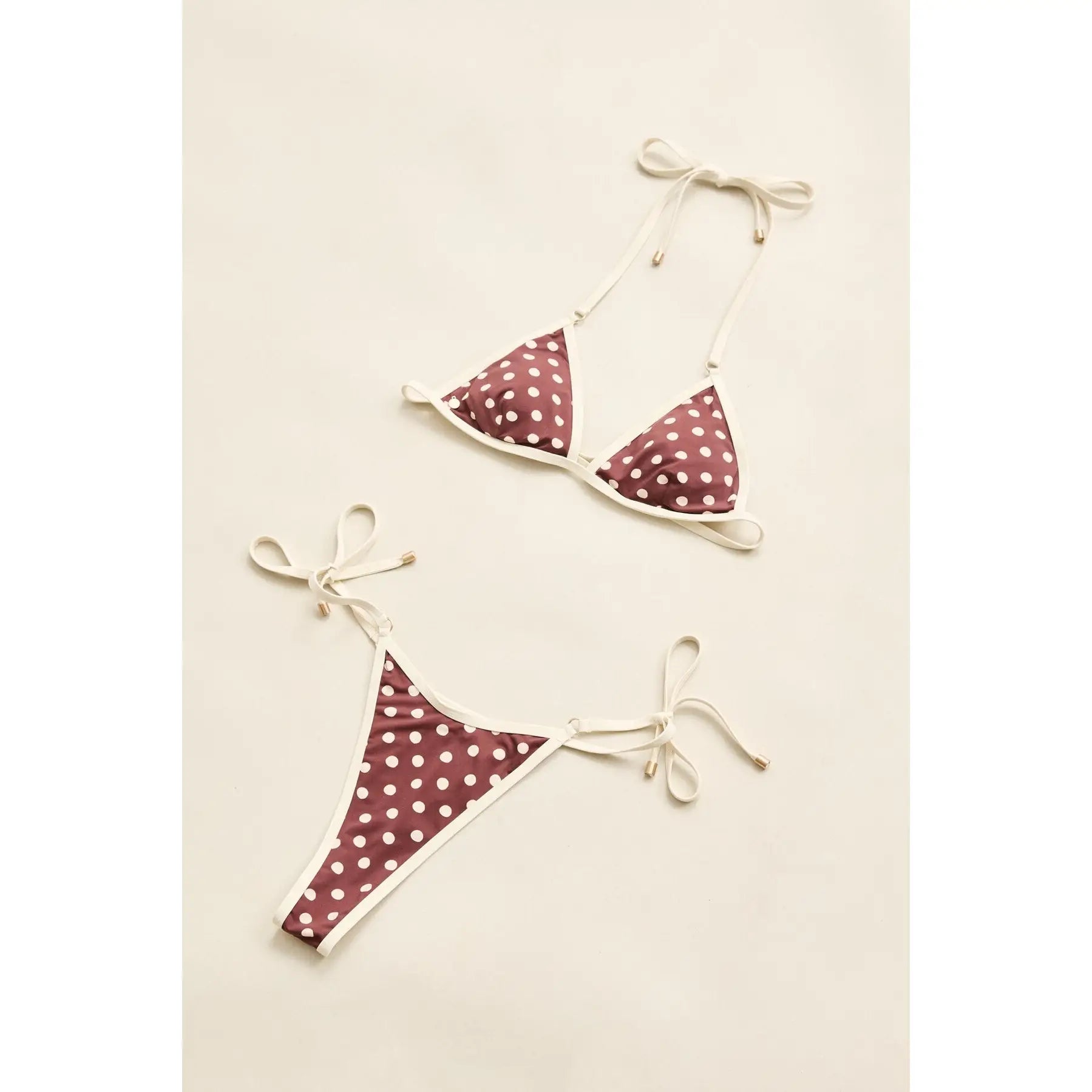 Rhythm Dotti Tri Top Tie Side Itsy Bikini