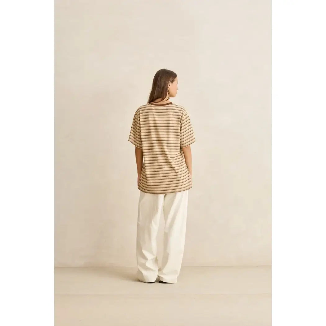 Rhythm Vintage Stripe T-Shirt - Natural