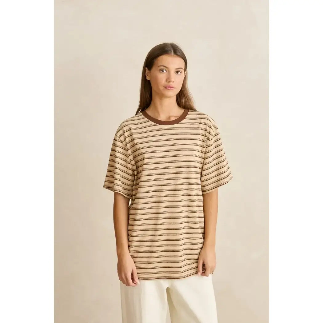 Rhythm Vintage Stripe T-Shirt - Natural
