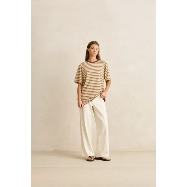 Rhythm Vintage Stripe T-Shirt - Natural